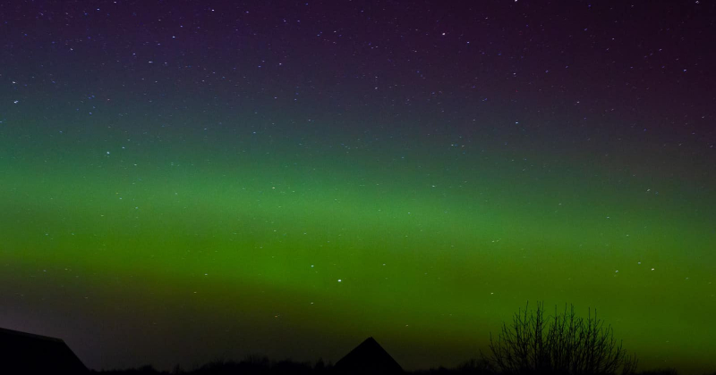 Jēkabpils novadā un citviet Latvijā novērota ziemeļblāzma