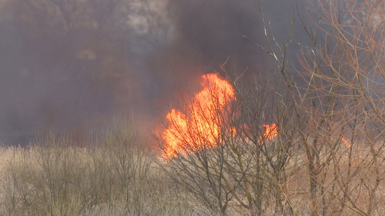 Jēkabpilī reģistrēts šā gada pirmais kūlas ugunsgrēks