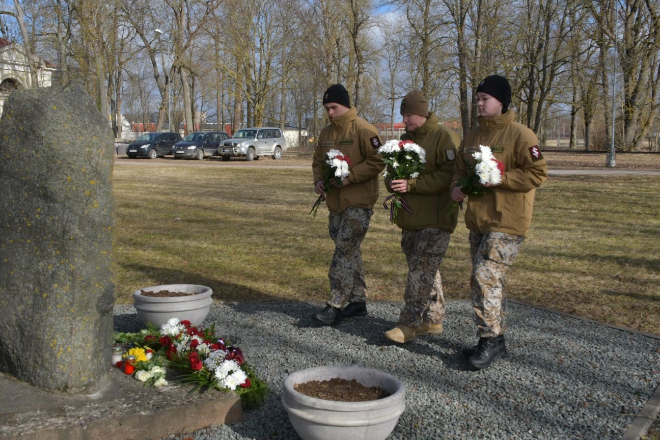 Jēkabpilī atzīmē Nacionālās pretošanās kustības piemiņas dienu