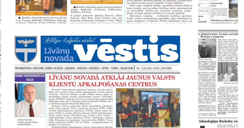Martā neiznāks &ldquo;Līvānu novada vēstis&rdquo;
