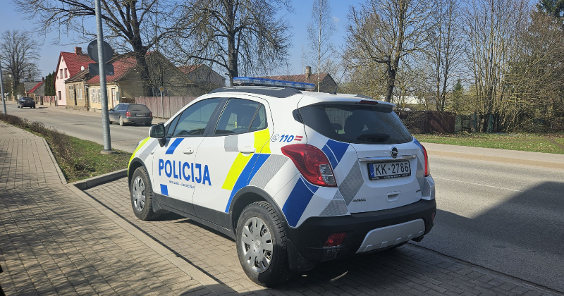 Salas pagastā apturēti divi iereibu&scaron;i vadītāji