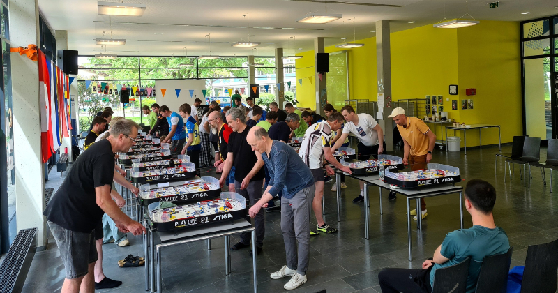 Jēkabpilie&scaron;i godam pārstāv Latviju galda hokeja sacensībās 