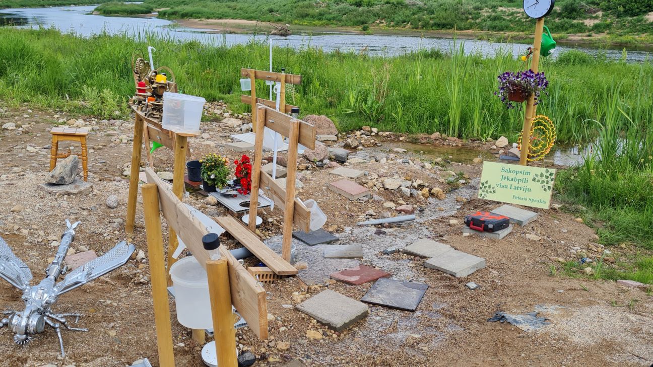 Pēteris Sprukts veidos ūdenskritumu pie avotiņa Salas pagastā