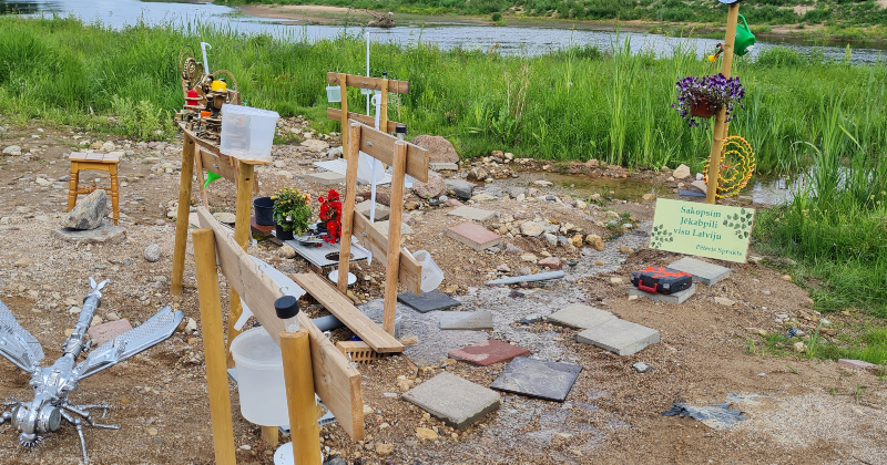 Pēteris Sprukts veidos ūdenskritumu pie avotiņa Salas pagastā