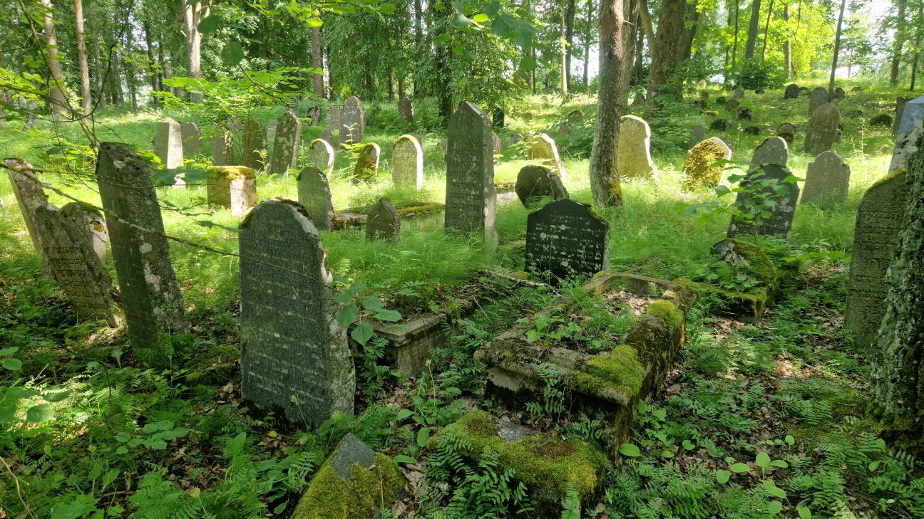 Nezāles, atkritumi un pat šļirces – realitāte ebreju kapos Jēkabpilī