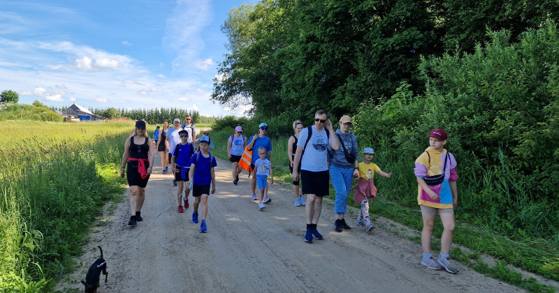 Kalna pagasta ģimenes dodas pārgājienā