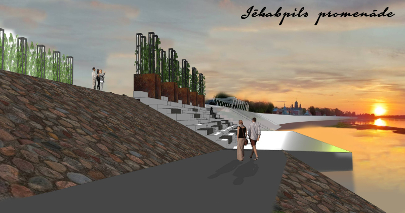 Daugavas aizsargdambis tiks veidots kā mūsdienu pilsētvides objekts