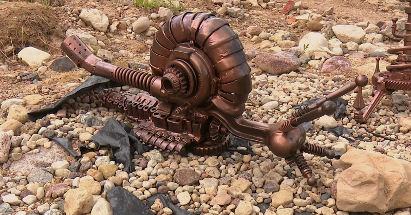 Līvānos būs krustpilie&scaron;a Pētera Petjukeviča metāla skulptūru izstāde