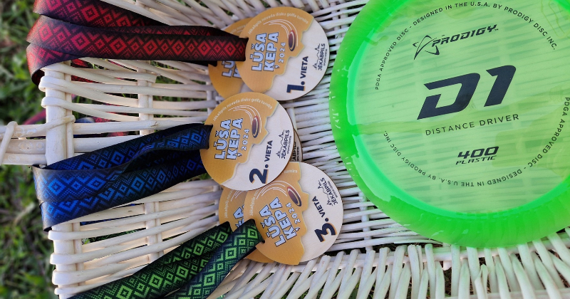 Noskaidroti disku golfa turnīra "Lū&scaron;a ķepa" uzvarētāji