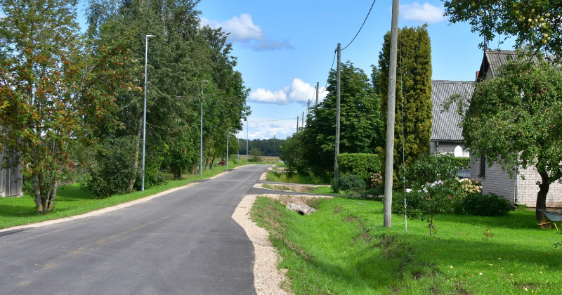 Ata&scaron;ienē ekspluatācijā nodots ielas pārbūves projekts