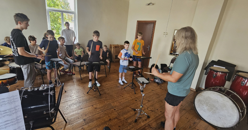 Jēkabpils jaunie mūziķi gatavojas jaunajam mācību gadam