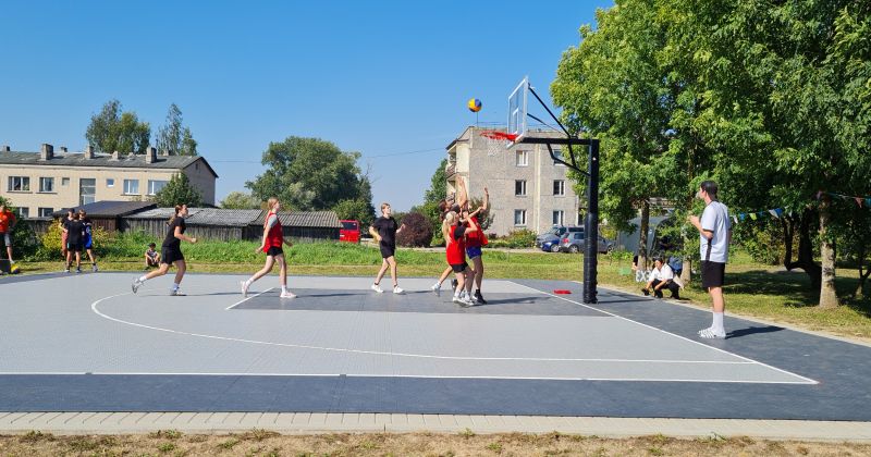 Rudzātu jaunajā 3x3 basketbola laukumā norisinās pirmais turnīrs