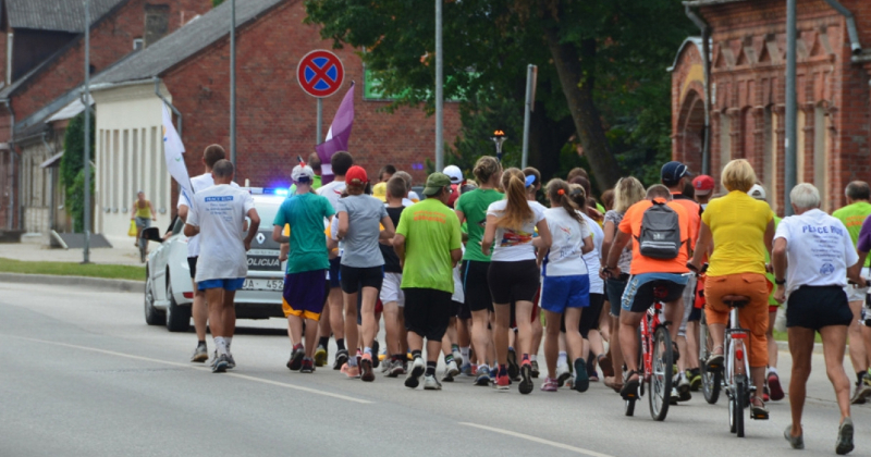 Starptautiskais Miera skrējiens &scaron;ķērsos Jēkabpils novadu