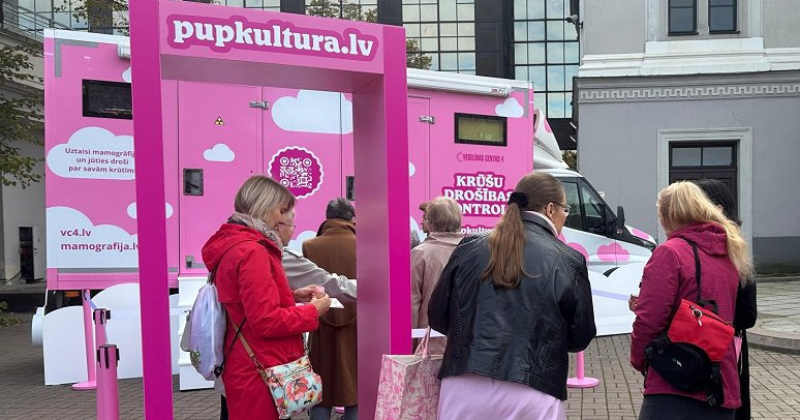 Viesītē ieradīsies rozā mamogrāfijas busiņ&scaron; 
