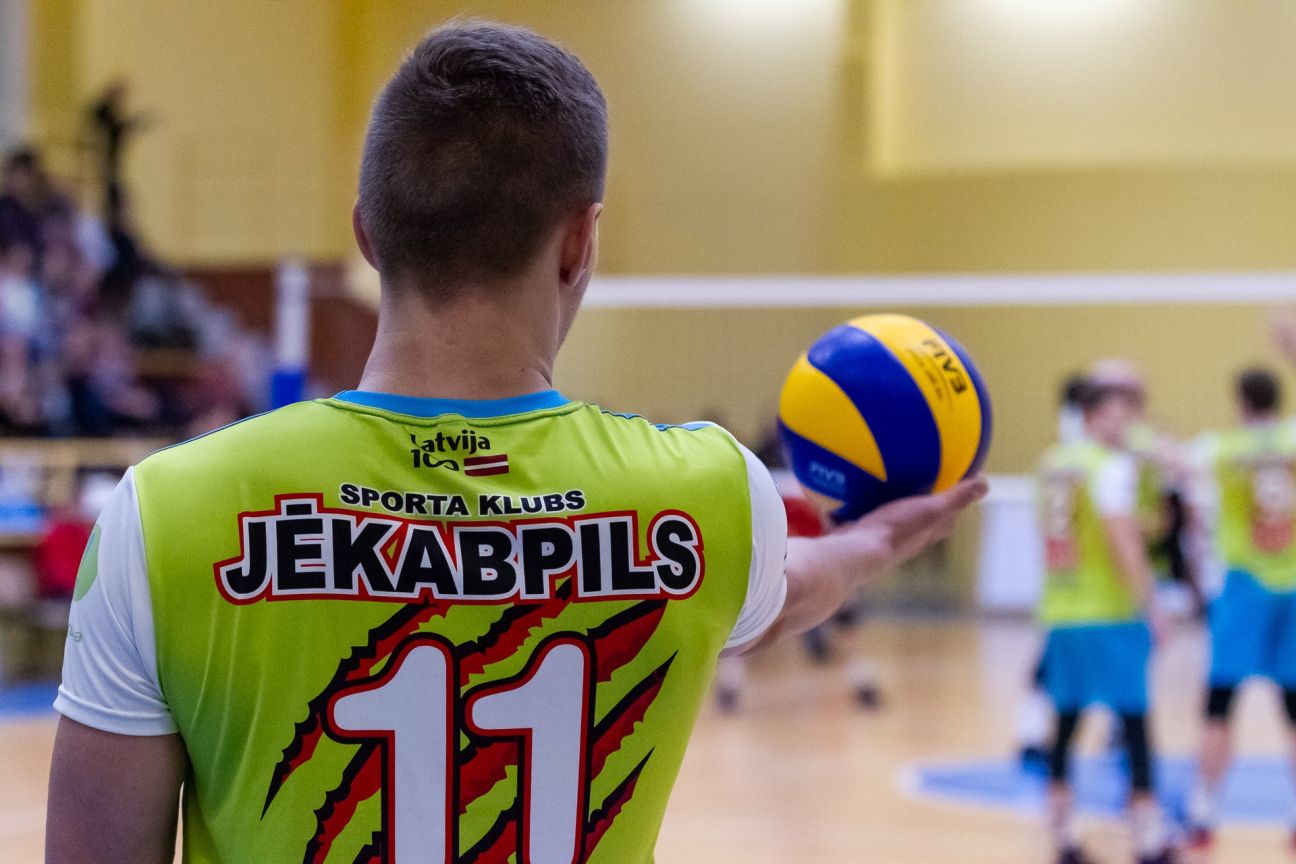 Jēkabpils volejbolisti uzvar pirmajā Latvijas kausa pusfināla spēlē