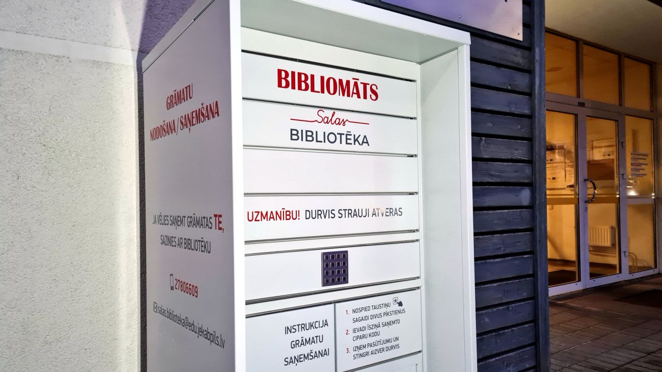 Salas bibliotēkas lasītājiem jauna iespēja – bibliomāts