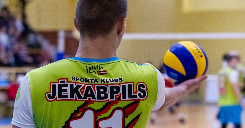 Jēkabpils volejbolisti uzvar pirmajā Latvijas kausa pusfināla spēlē