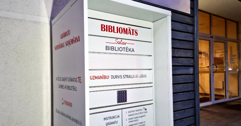 Salas bibliotēkas lasītājiem jauna iespēja &ndash; bibliomāts