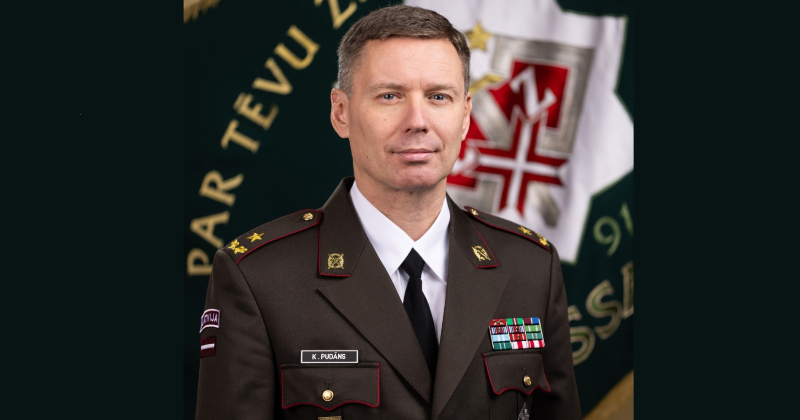 Nacionālo bruņoto spēku komandiera amatā apstiprināts gārsenietis Kaspars Pudāns