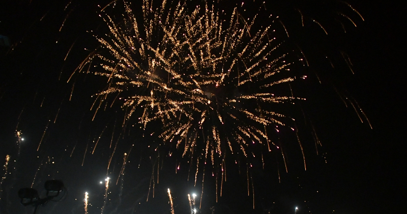 Ar uguņo&scaron;anu Jēkabpilī sagaida 2025. gadu