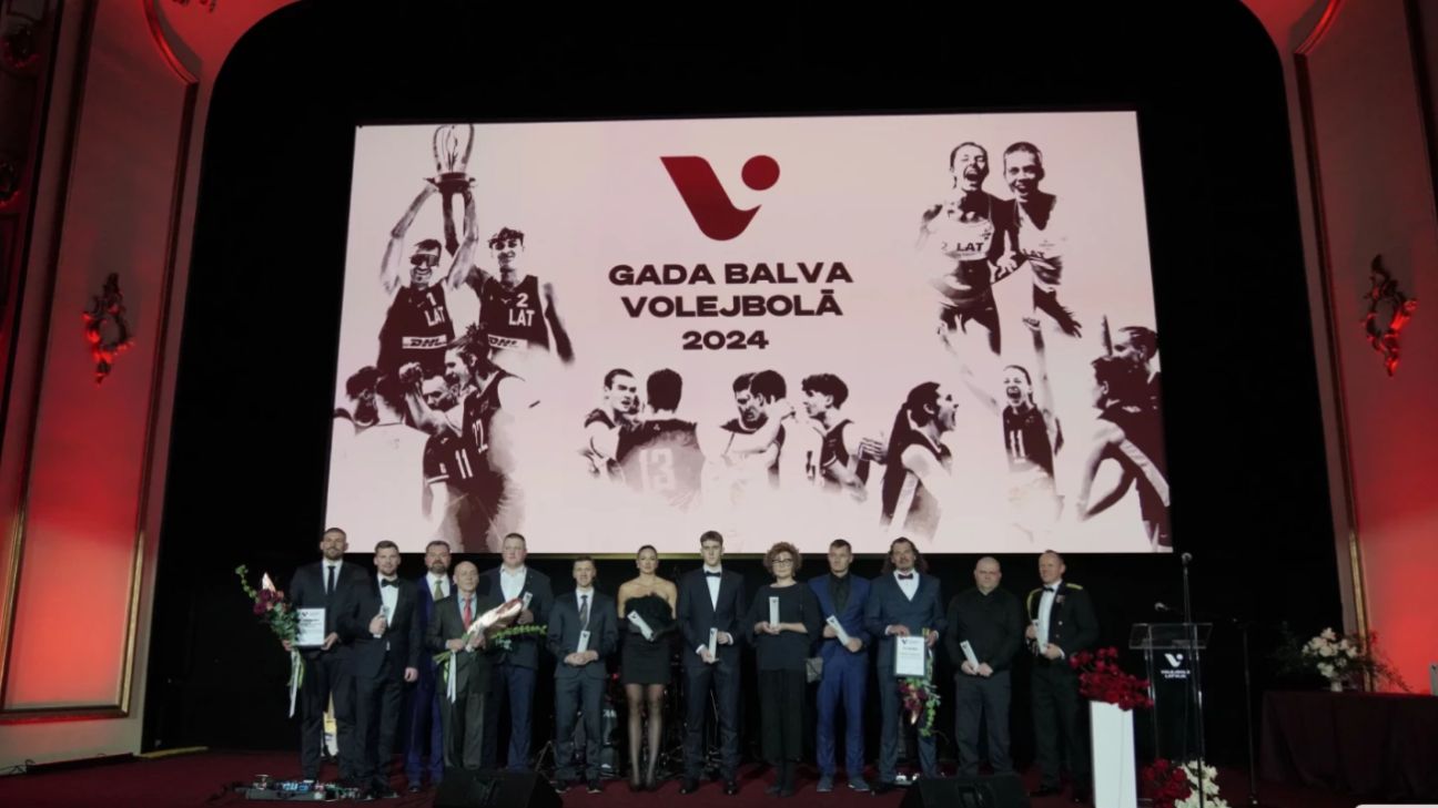 Jēkabpilieši izceļas Latvijas labāko volejbolistu apbalvošanas ceremonijā