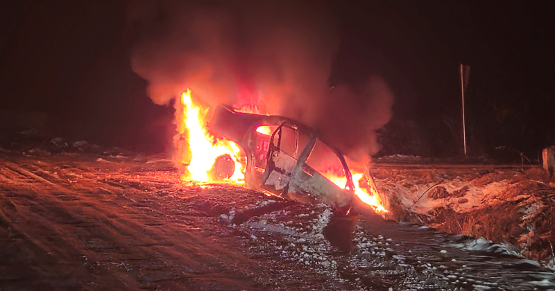 Staburaga pagastā deg vieglā automa&scaron;īna