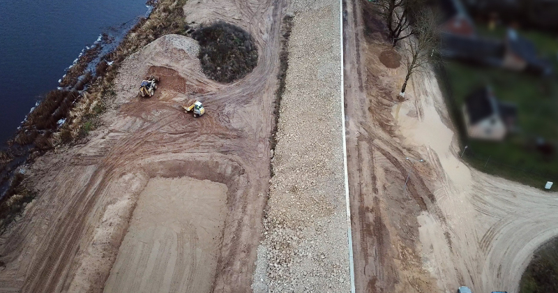 &Scaron;onedēļ veiks darbus pie aizsargdambja stiprinā&scaron;anas