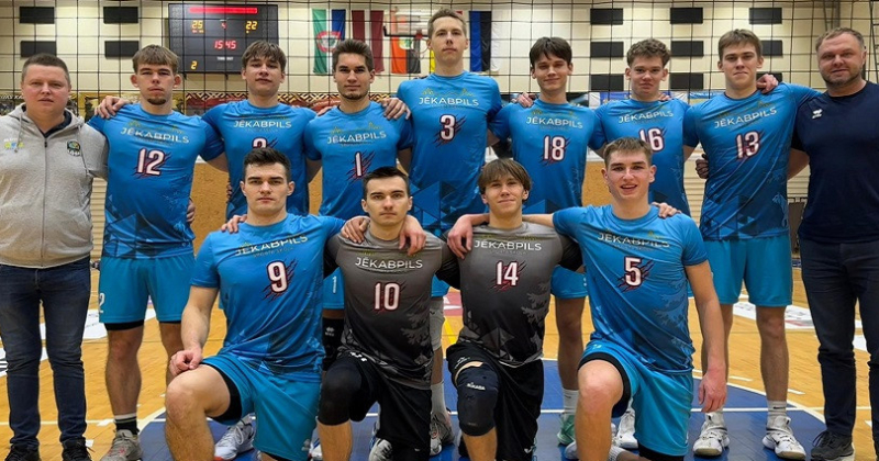 Jaunie jēkabpilie&scaron;i "iespraucas" se&scaron;iniekā Nacionālajā līgā volejbolā