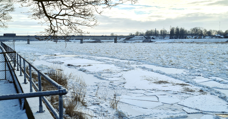 Vižņu sablīvējums Daugavā pie Jēkabpils &scaron;obrīd nerada plūdu draudus