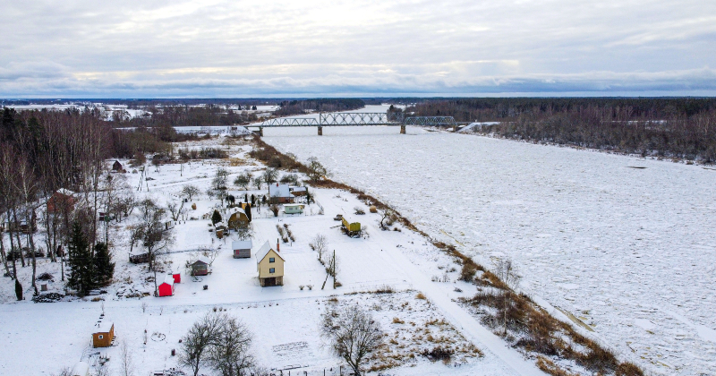 Februāra beigās sagaidāma ledus ie&scaron;ana Latvijas upēs
