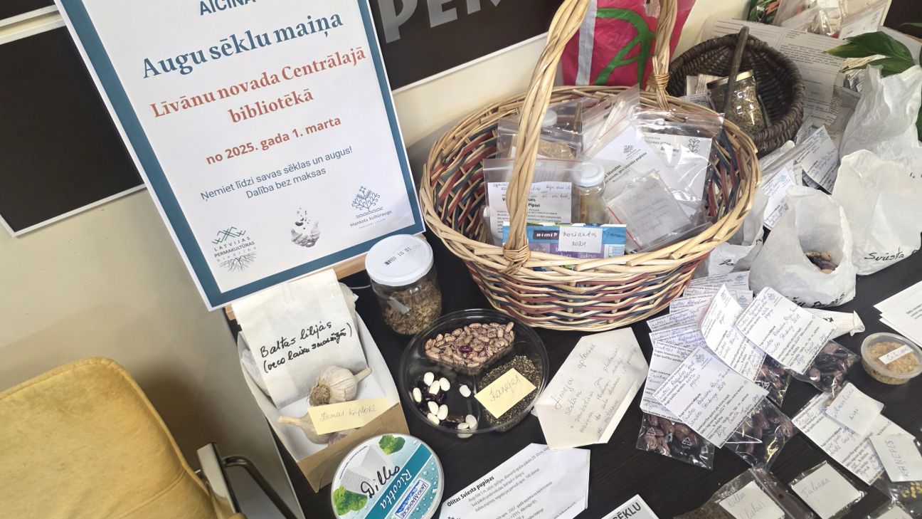 Līvānos izveidots sēklu maiņas punkts 