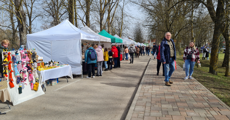 Mājražotājiem un amatniekiem iespēja piedalīties Lieldienu tirdziņā Jēkabpilī
