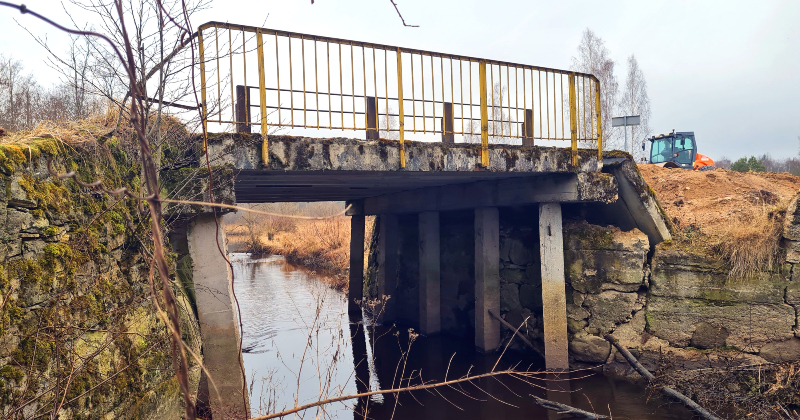 Tilta pārbūve Zalves pagastā izmaksās teju miljonu