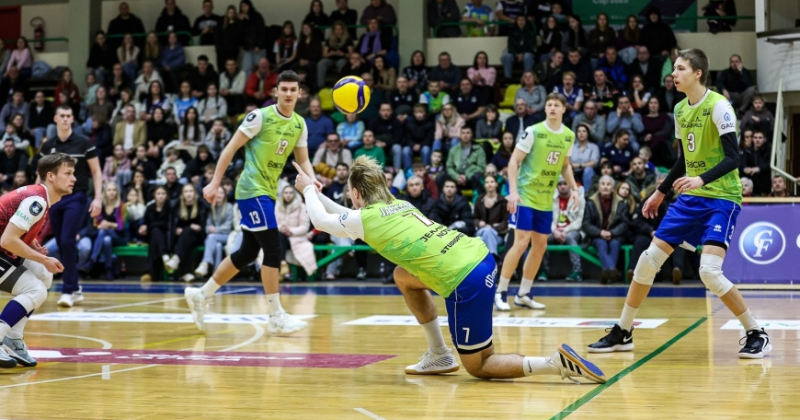 &ldquo;Jēkabpils Lū&scaron;i&rdquo; uzvar Latvijas volejbola čempionāta bronzas sērijas pirmajā spēlē