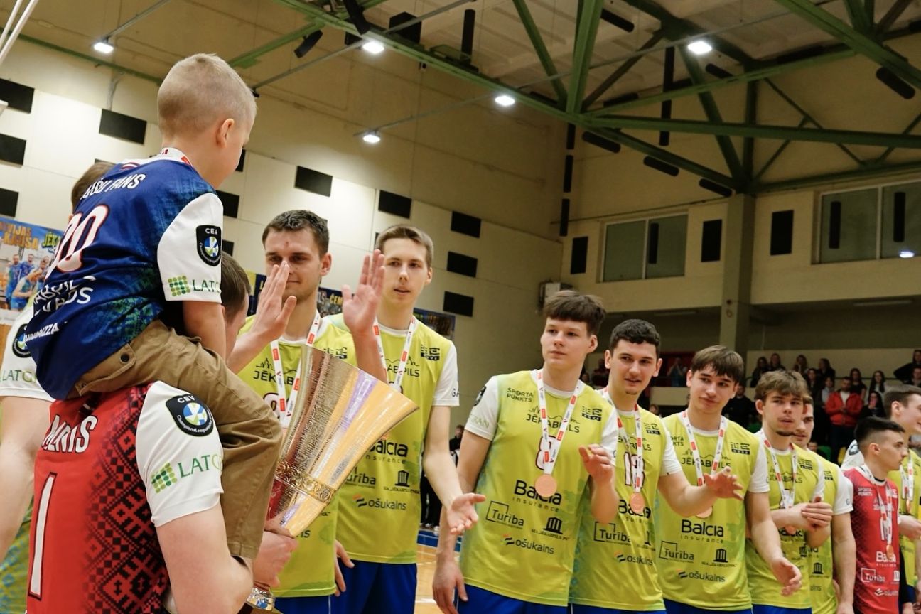 “Jēkabpils lūši” volejbolisti izcīna bronzu Latvijas čempionātā