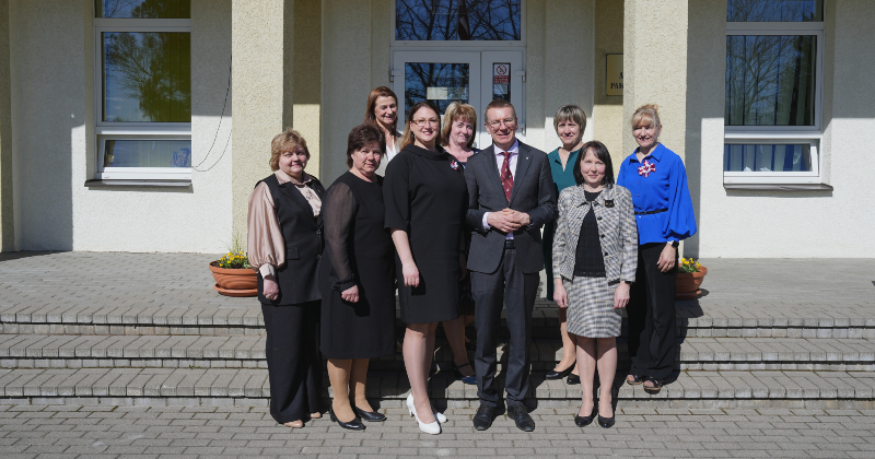 Valsts prezidents apmeklē Pļaviņu vidusskolu un Antūžu pamatskolu