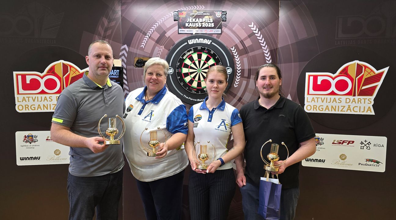 Aizvadītas sacensības šautriņu mešanā “Jēkabpils Kauss 2025”