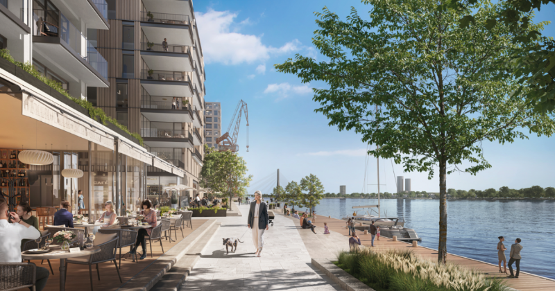 Rīgas ostas pilsēta un Emmanuils Grin&scaron;puns: ieskats Rīgas gai&scaron;ajā nākotnē