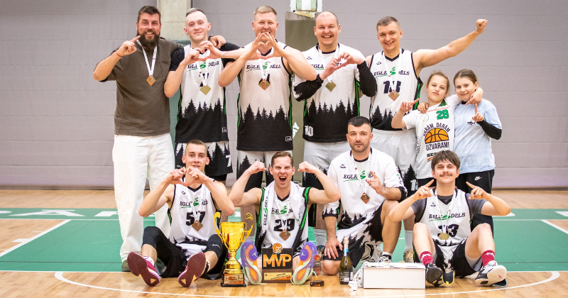"Egles dēls" ceturto reizi kļūst par Jēkabpils novada basketbola čempioniem