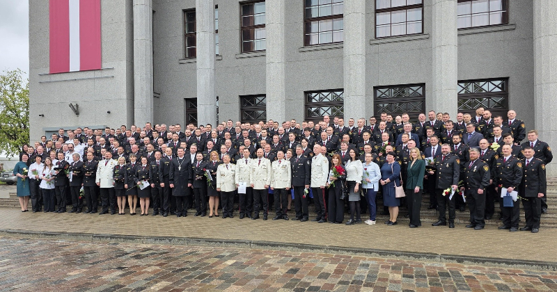 Līvānie&scaron;i godināti VUGD 160. jubilejā un Ugunsdzēsēju dienā