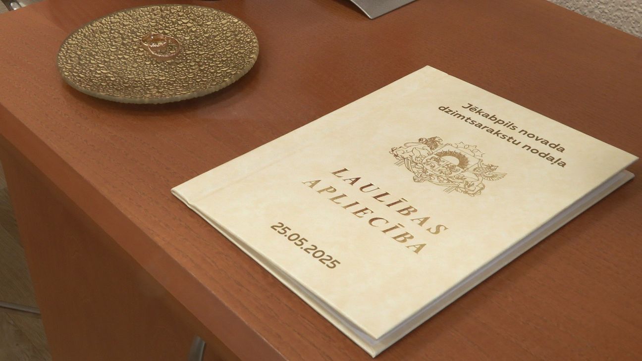 Jēkabpilī 20 pāri izvēlas slēgt laulības maģiskajā datumā