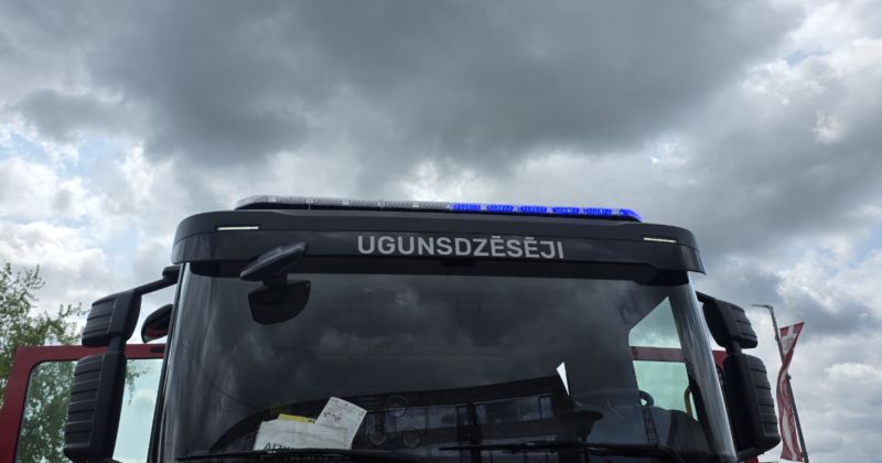 Rites pagastā nodeg māja