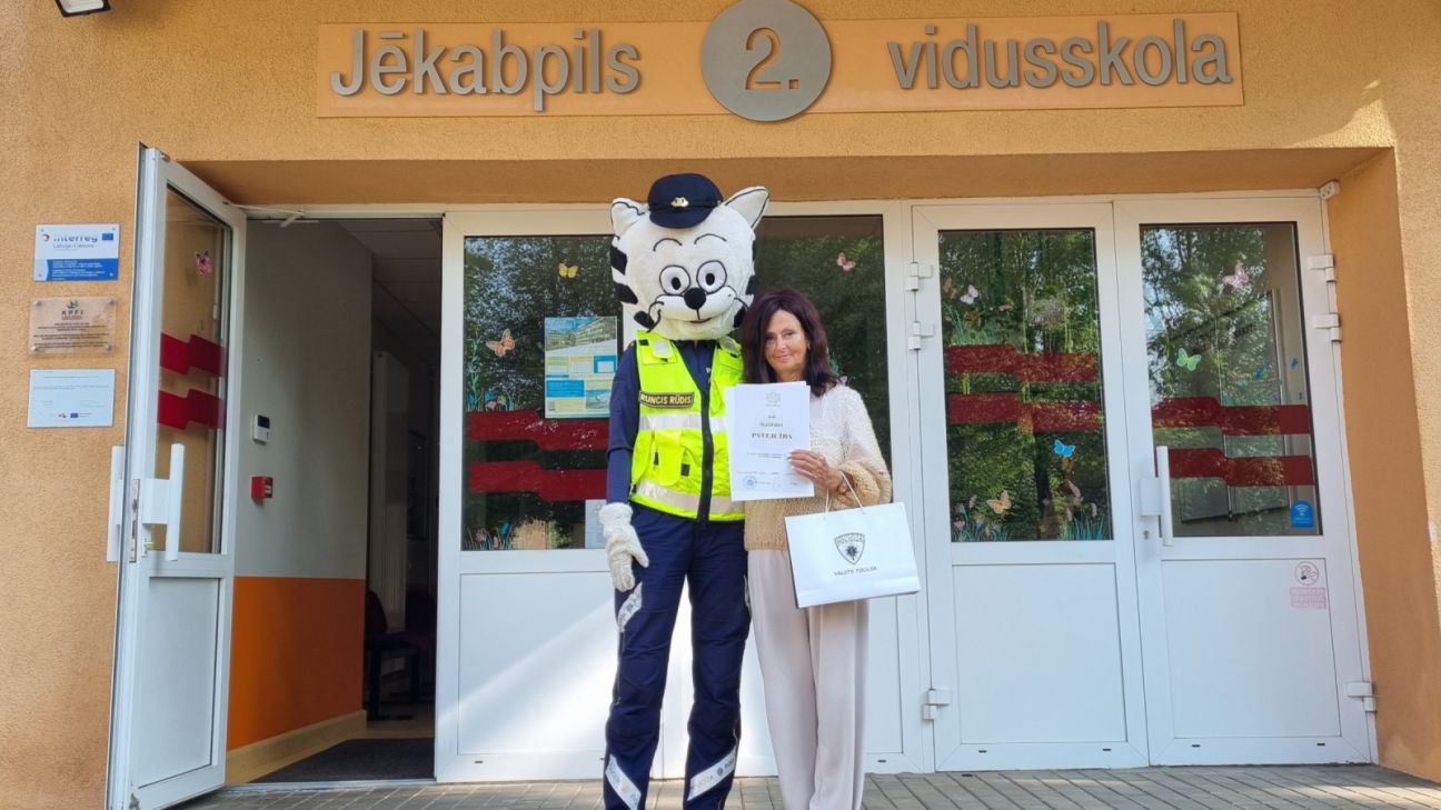 Valsts policija izsaka pateicību Jēkabpils novada pedagogiem par sadarbību drošības jomā 