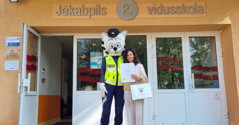 Valsts policija izsaka pateicību Jēkabpils novada pedagogiem par sadarbību dro&scaron;ības jomā 