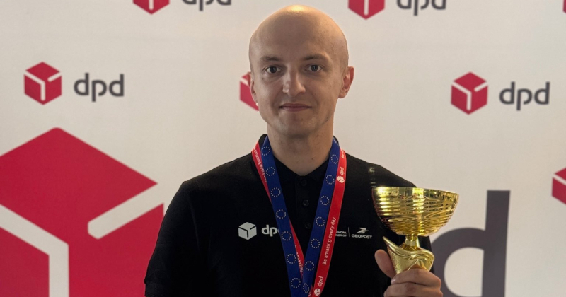 Jēkabpilietis kļūst par labāko DPD kurjeru Latvijā