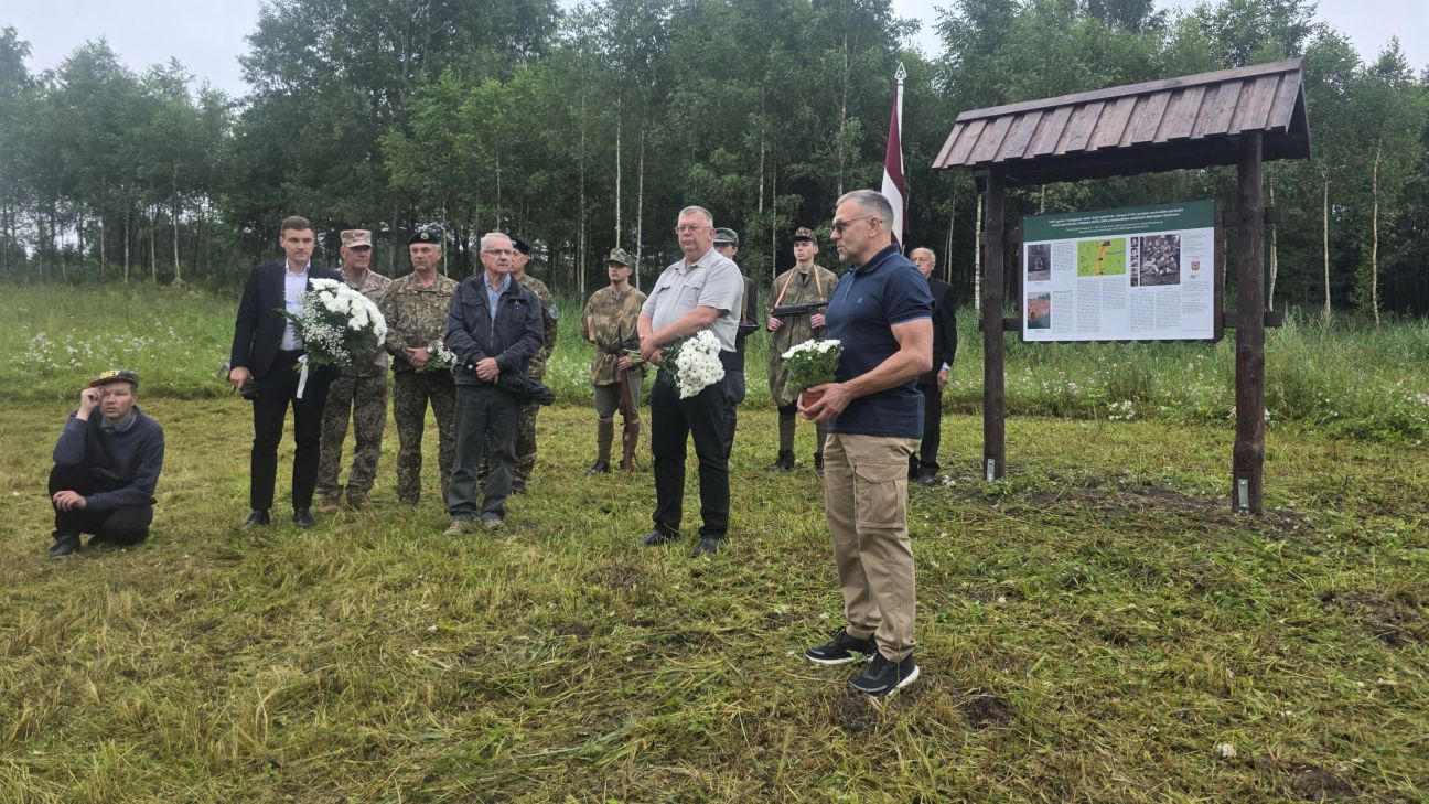 Vilkupē uzstādīts stends par bruņotās pretošanās kustību Sēlijā