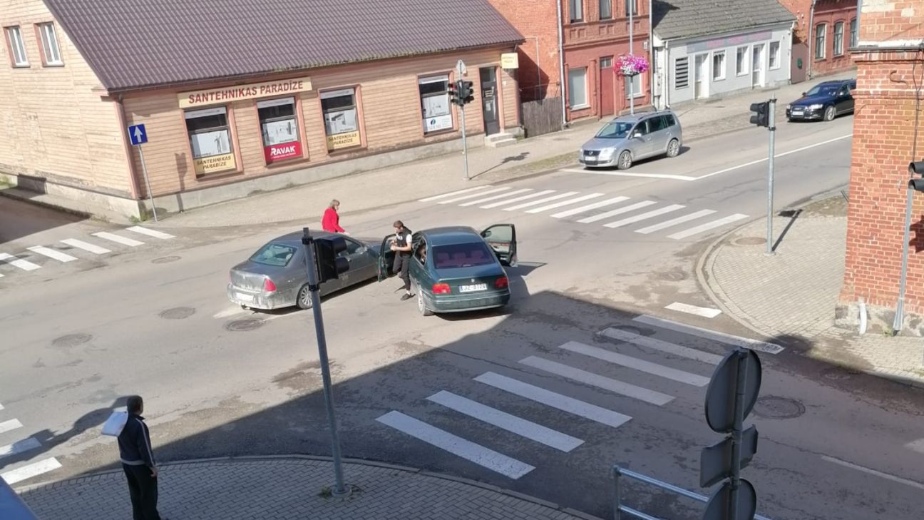 Jēkabpilī pie luksofora noticis ceļu satiksmes negadījums 