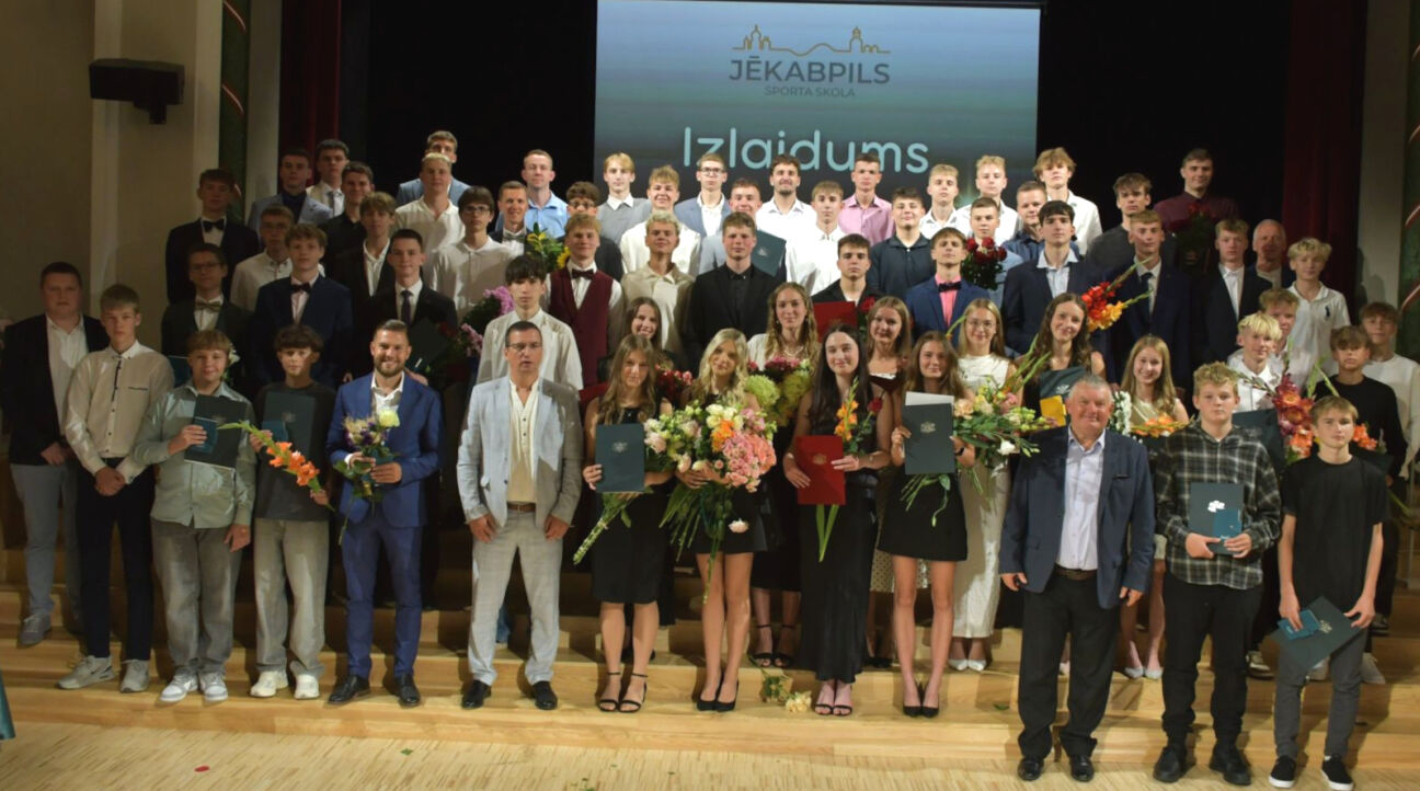 Jēkabpils Sporta skolas izlaidumā sveic 69 jaunos sportistus