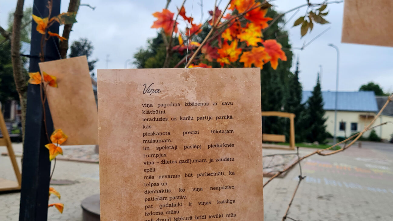 Līdz ar septembri Jēkabpils un Līvānu novadā ienāk Dzejas dienas