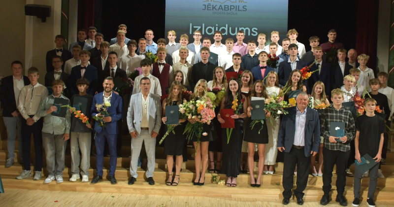 Jēkabpils Sporta skolas izlaidumā sveic 69 jaunos sportistus